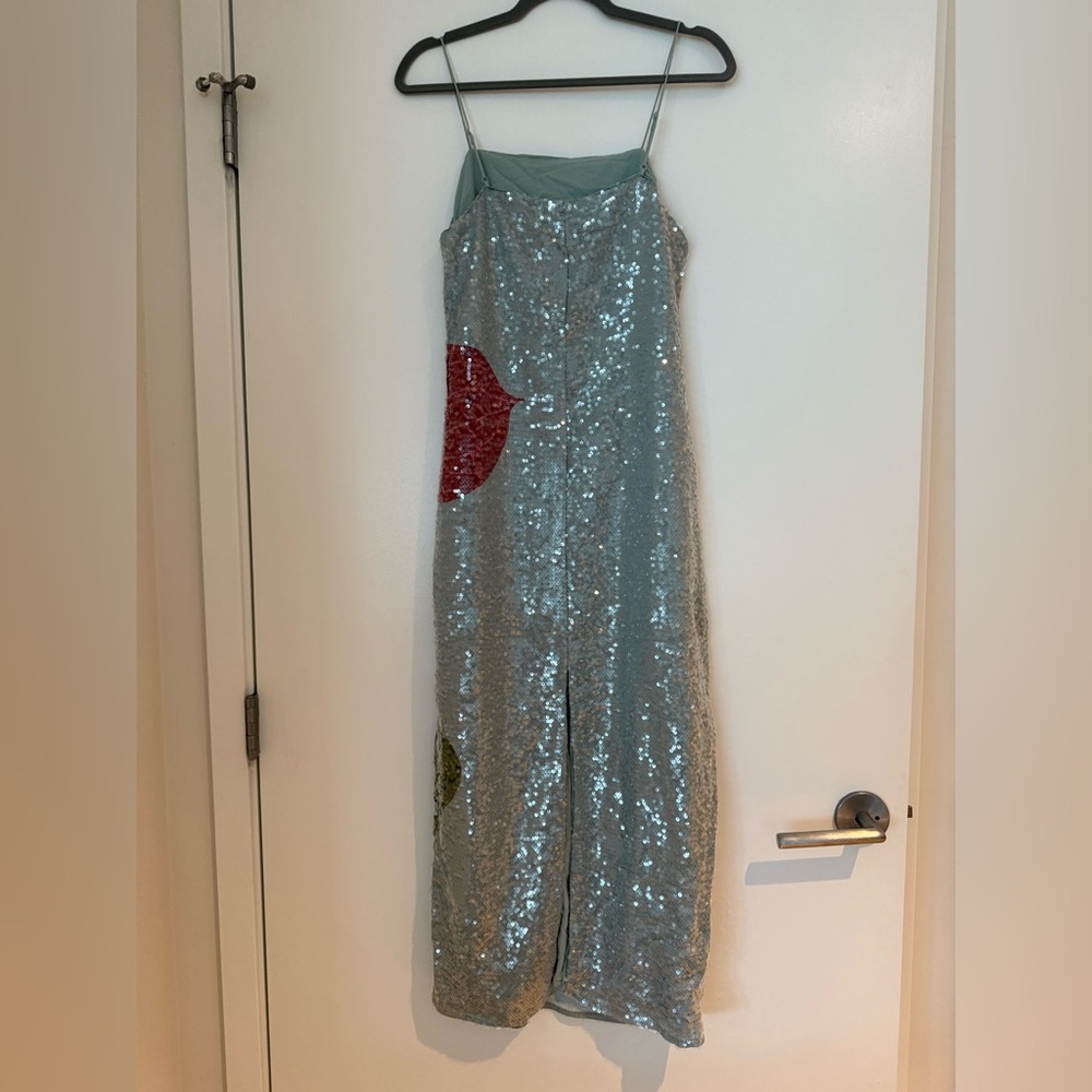 NWT Farm Rio Sequined Anthurium Slip Maxi Dress - Picture 4 of 5
